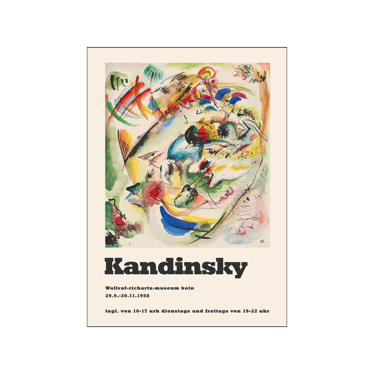 Poster & Frame Wassily Kandinsky plakat, Kandinsky 9 - 30x40 cm. - Bahne